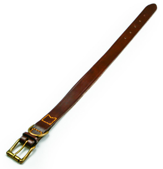 Collare in cuoio extra sfoderato cm. 67x3,5 col. assortiti