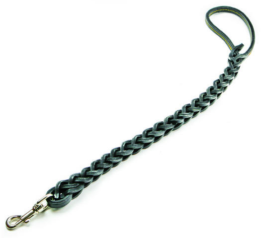 Guinzaglio in cuoio tripla treccia 75 cm assortiti