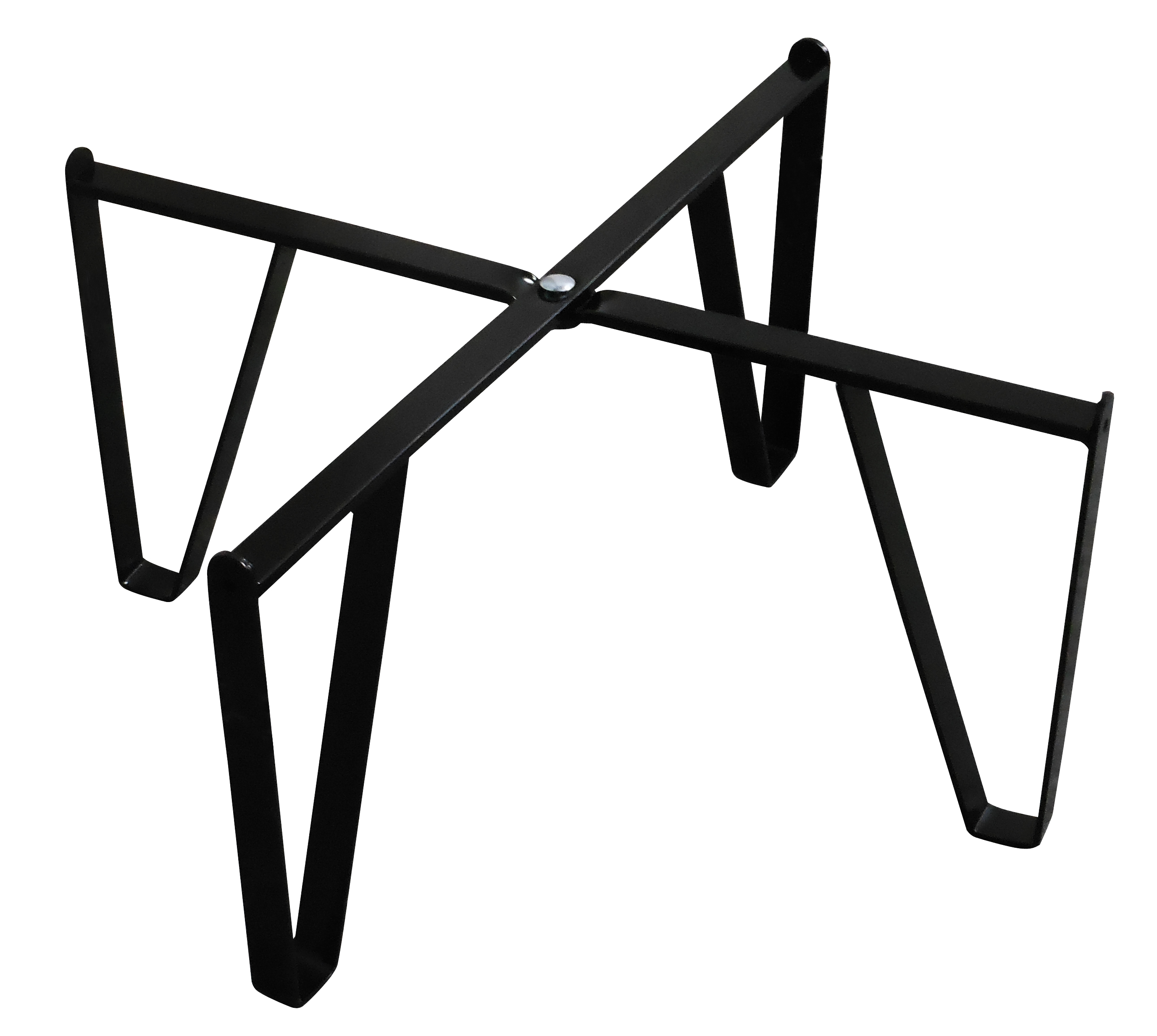 PIEDISTALLO PER CONTENITORE ENOLOGICO  per contenit. lt. 100 Ø cm. 54, verniciato nero